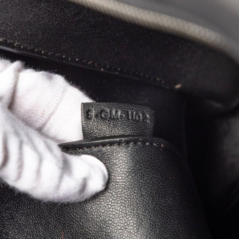 Celine Edge Black Red Leather Calf Hair Tote - Picture 7 of 7